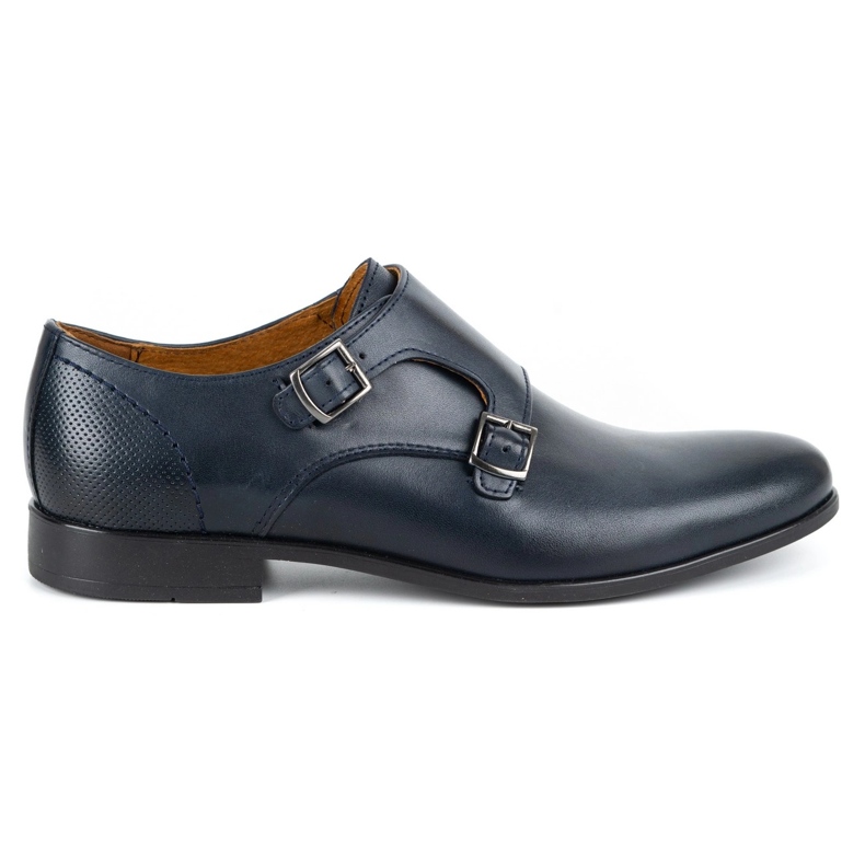 Kampol Monk da uomo formale 341/54 blu navy