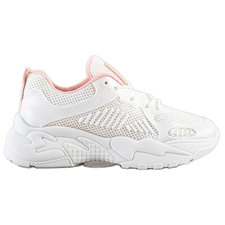 SHELOVET Sneakers bianche primaverili bianca rosa