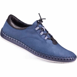 Kampol Scarpe casual da uomo 337/53 blu navy