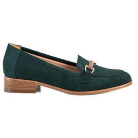 Mocassini VINCEZA con tacco basso verde