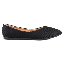 VINCEZA ballerine a righe nero