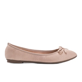 Ballerine beige con fiocco Angelina