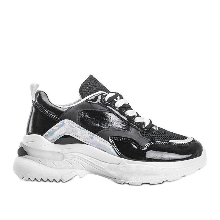 Sneakers nere con inserti olografici Karlie nero