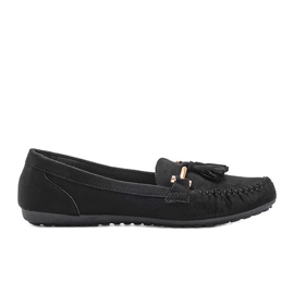 Mocassini Aubrey in camoscio nero
