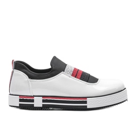 Sneakers bianche laccate Jayde bianco