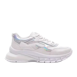 Sneakers bianche su una spessa suola Kristen bianco