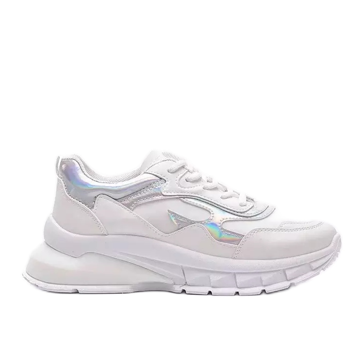 Sneakers bianche su una spessa suola Kristen bianca