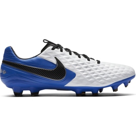 Nike Tiempo Legend 8 Pro Fg AT6133 104 scarpe da calcio bianca bianca