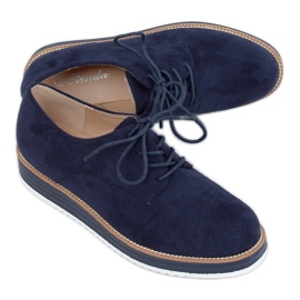 Mocassini stringati da donna blu navy 8988-45 Blue