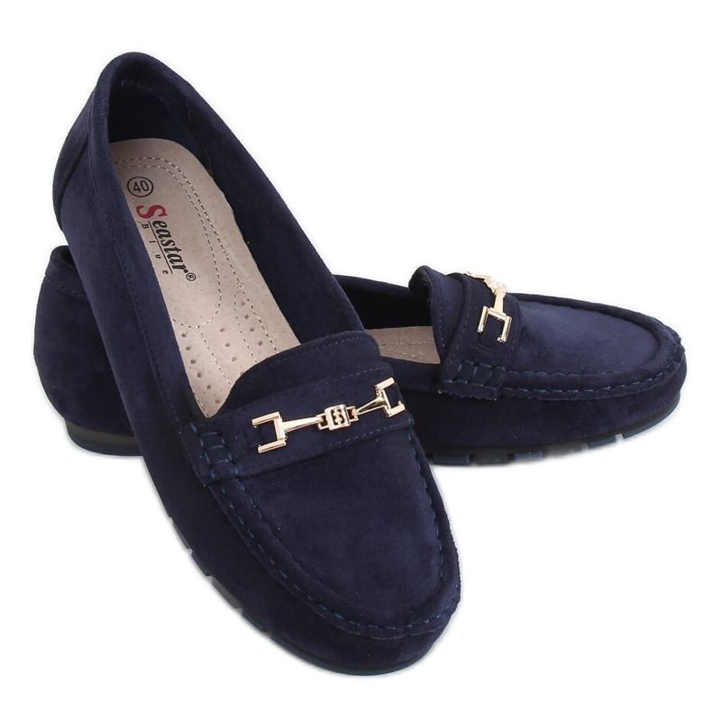 Mocassini donna blu navy GS12P Navy