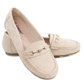 Mocassini da donna beige GS12P Beige