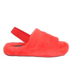 Arancione X8130 Pantofole da donna arancioni con elastico arancia