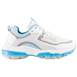 Ideal Shoes Sneakers Con Inserto Glitter bianca multicolore