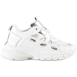 SHELOVET Sneakers in ecopelle alla moda bianco