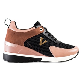 VINCEZA scarpe da ginnastica casual nero rosa multicolore