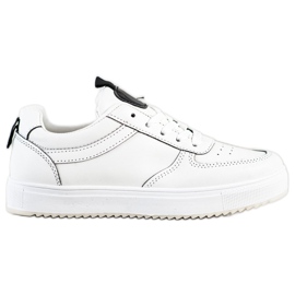 SHELOVET Scarpe sportive in ecopelle bianco