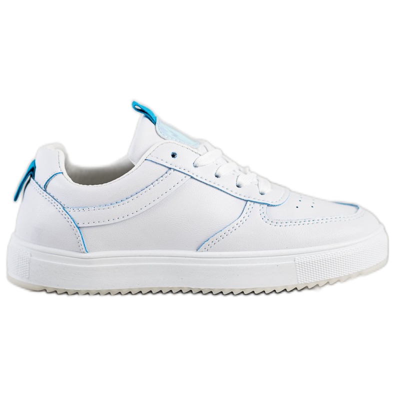 SHELOVET Scarpe sportive in ecopelle bianca