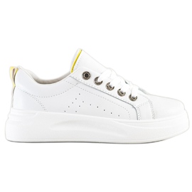 SHELOVET Sneakers alla moda sulla piattaforma bianco