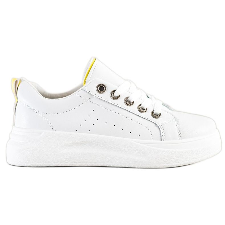 SHELOVET Sneakers alla moda sulla piattaforma bianca