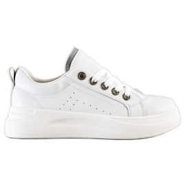 SHELOVET Sneakers alla moda sulla piattaforma bianco