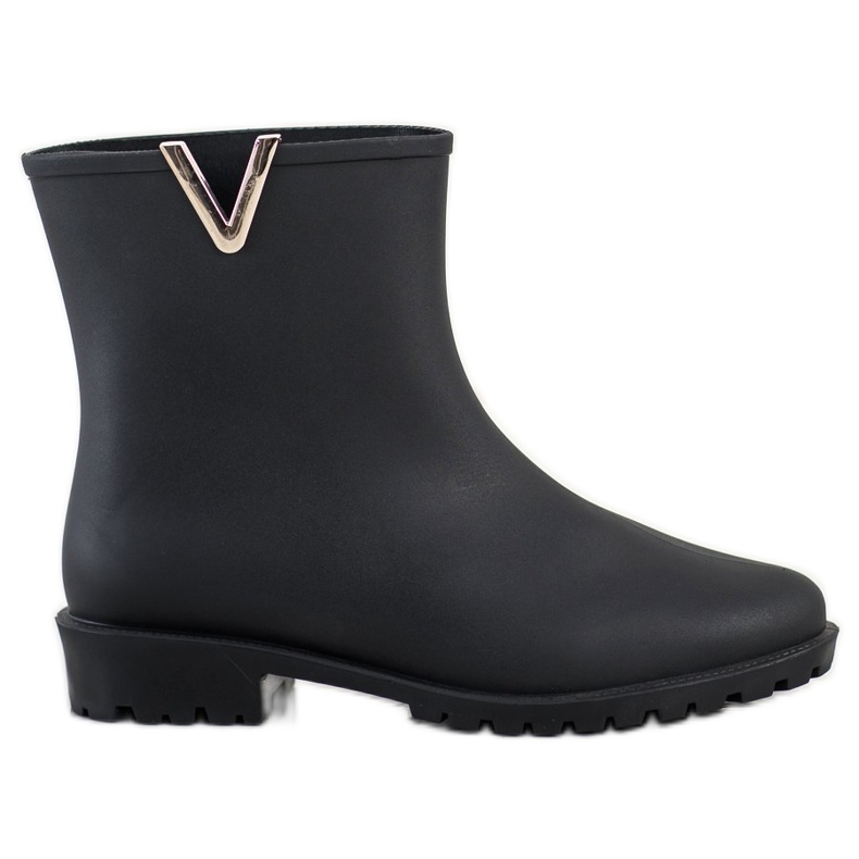 SHELOVET Stivali di gomma neri alla moda nero