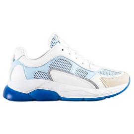 Via Giulia  Sneakers Con Glitter Moda bianco blu