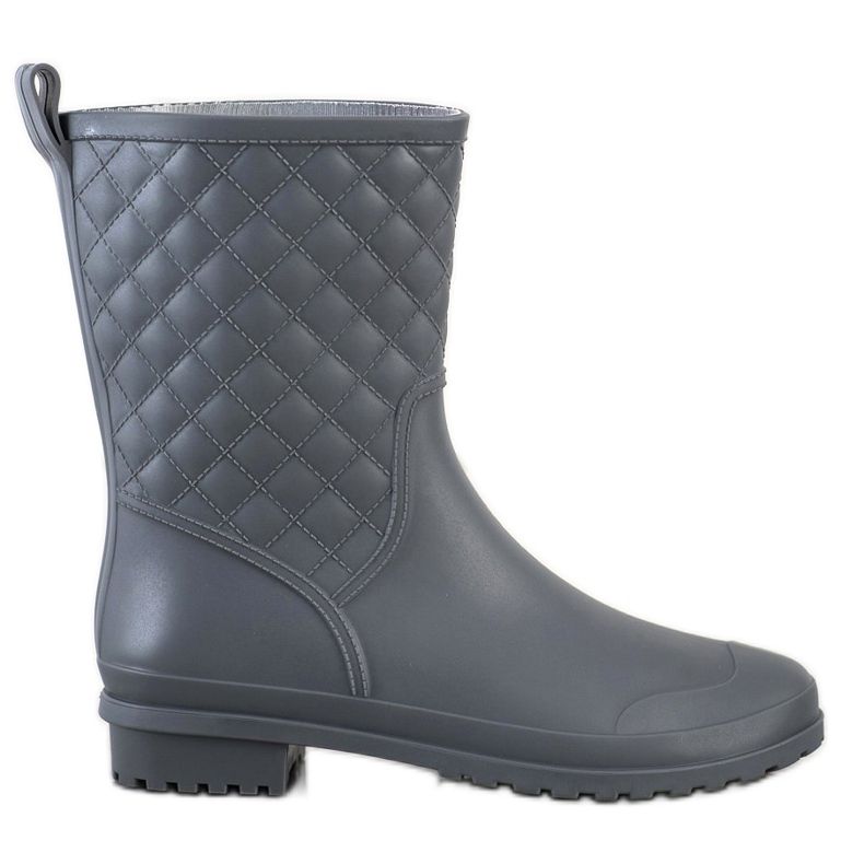 SHELOVET Galosce trapuntate alla moda grigio