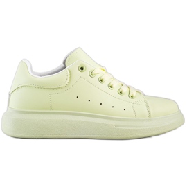 SHELOVET Sneakers verdi sulla piattaforma verde