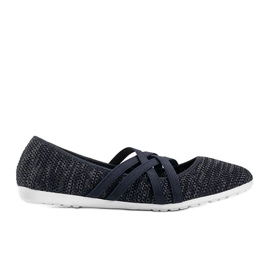 Ballerine in tessuto blu navy LD8E07
