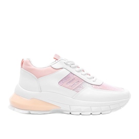 Sneakers Dana bianche e rosa bianca