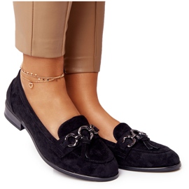 Mocassini Eleganti da Donna Vinceza 10585 Suede Nero