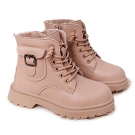 Apawwa Stivali da bambino con tasche in beige TikTok