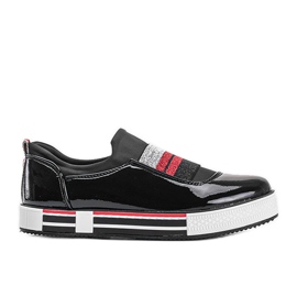 Sneakers Jayde in vernice nera nero