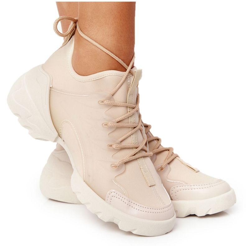 PS1 Scarpe Sportive da Donna Sneakers Beige Born This Way