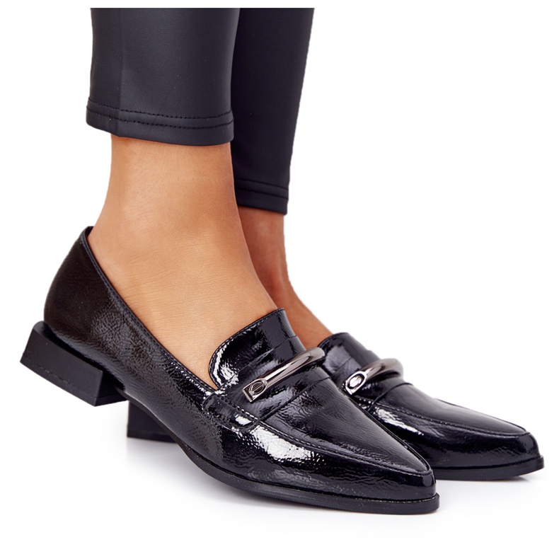 S.Barski Mocassini Eleganti S. Barski Premium Laccato Nero