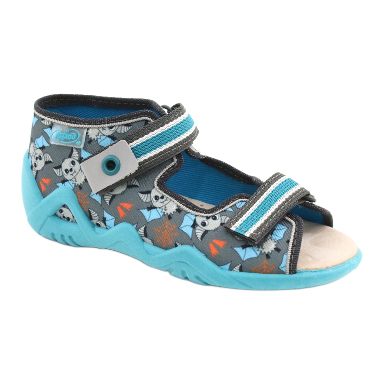 Scarpe per bambini Befado gialle 350P021 blu grigio