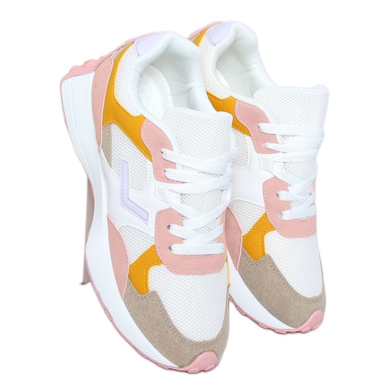 Scarpe sportive multicolor BL209P Rosa bianca giallo