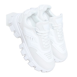 Bianco LA155P Scarpe sportive bianche