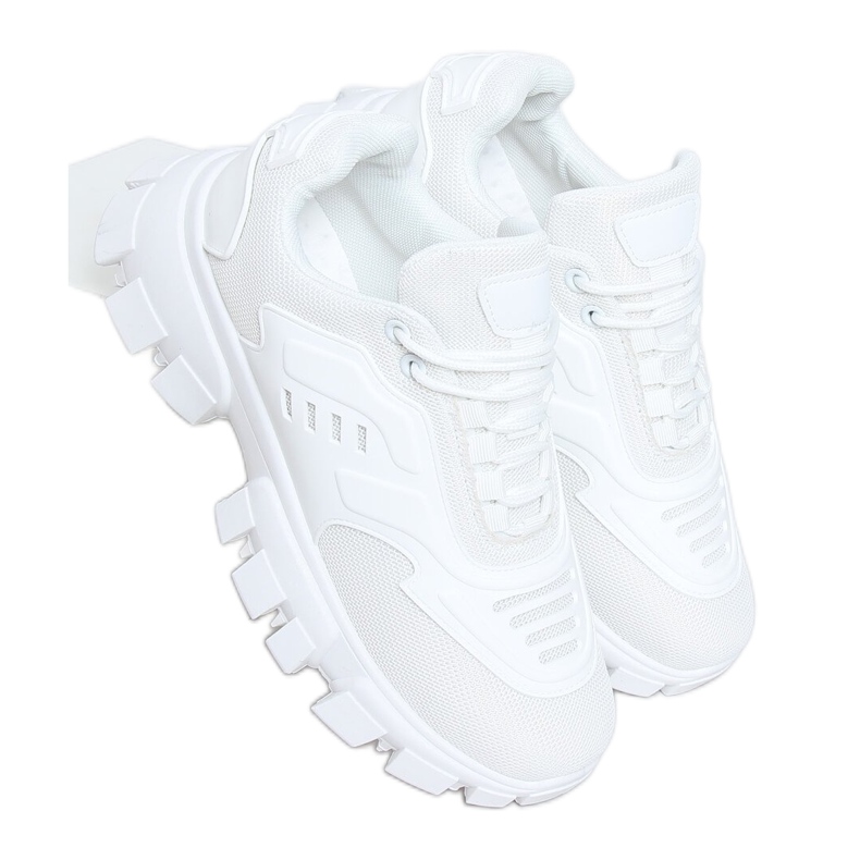 Bianco LA155P Scarpe sportive bianche bianca