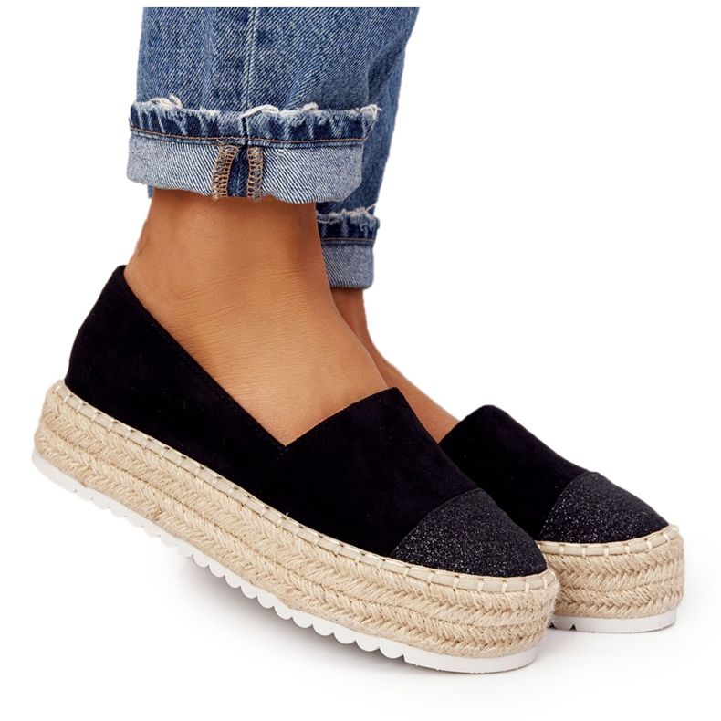 S.Barski Espadrillas On The Straw Platform S. Bararski Black nero