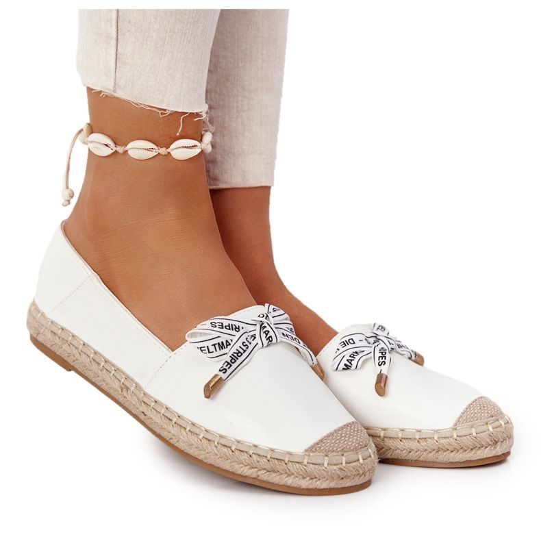 S.Barski Espadrillas Su Suola Di Paglia S. Bararski White bianca