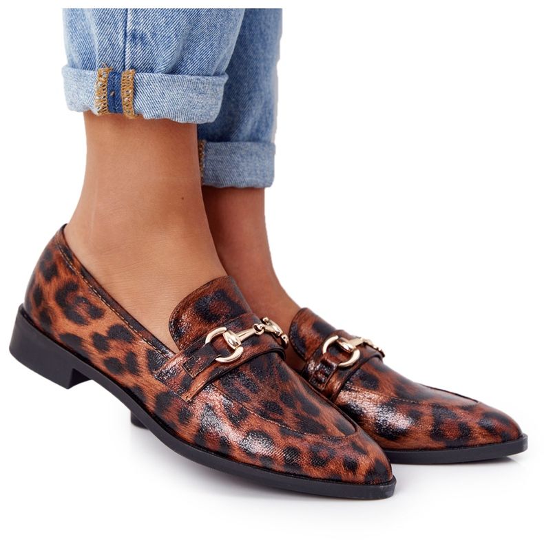 S.Barski Mocassini Eleganti da Donna S. Barski Leopard marrone