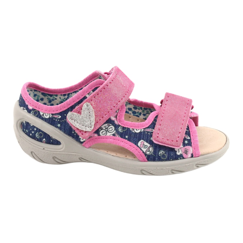 Scarpe per bambini Befado pu 065P151 blu navy rosa