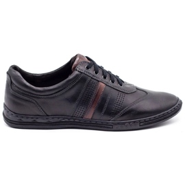 Joker Scarpe da uomo in pelle nere 521 nero