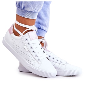 Sneakers Donna Big Star HH274073 Bianche e Rosa bianco