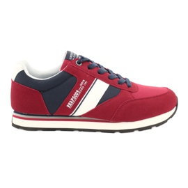 Scarpe sportive da uomo American club RH14 bianco rosso blu navy