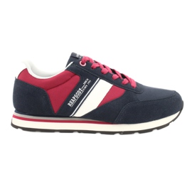 Scarpe sportive da uomo American club RH14 bianco rosso blu navy