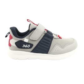 Scarpe sportive con sottopiede in pelle American Club AA06 grigio