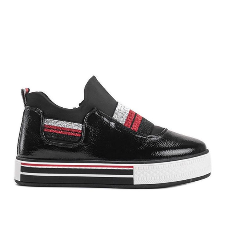 Sneakers laccate nere di Kaitlynn nero