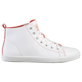 Ideal Shoes Scarpe da ginnastica di alta moda per lo sport bianco